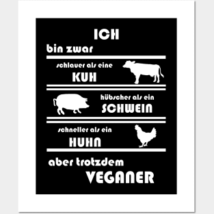 Vegetarier Vegan Tierwohl Umweltschutz Gesund Posters and Art